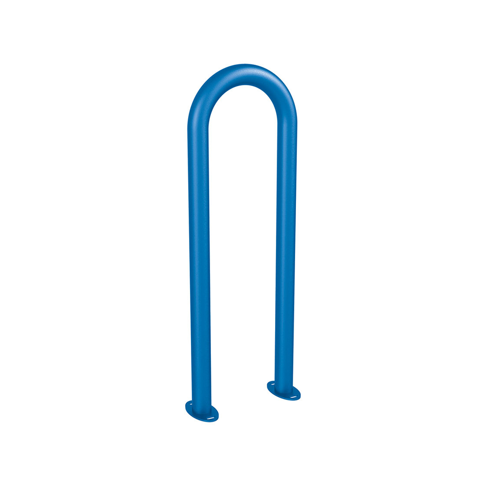 Appui vélos trombone Ø50mm RAL5010 - Sur platines - PROCITY - 291057.5010