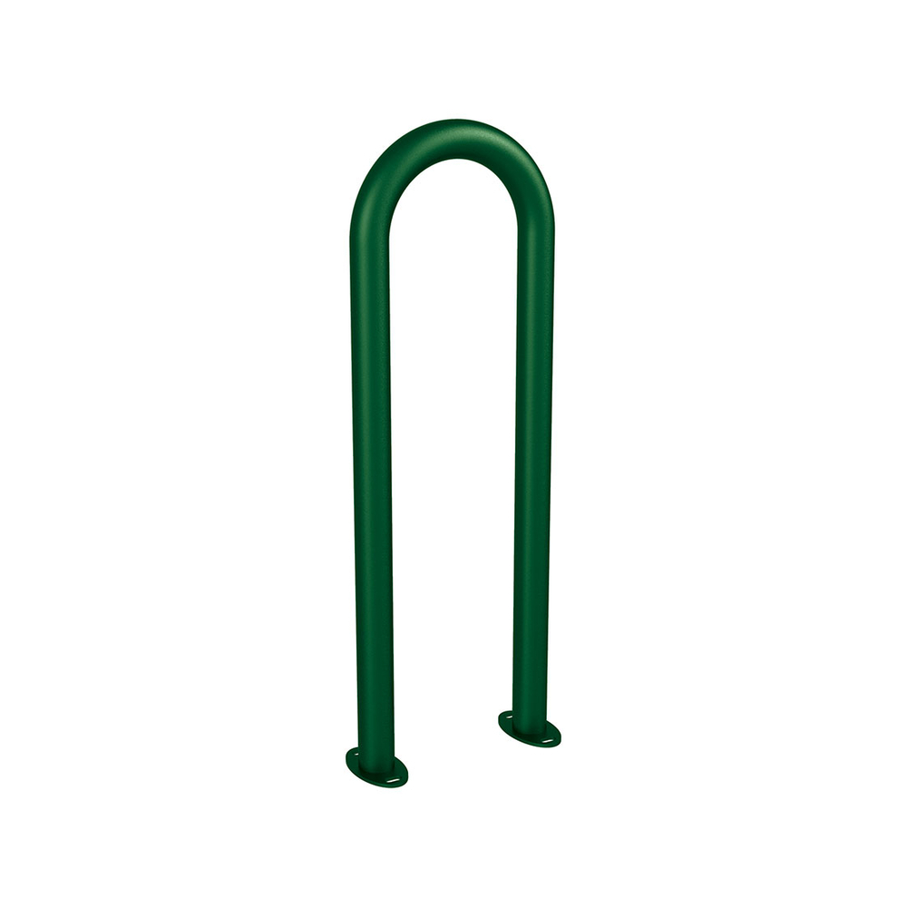 Appui vélos trombone Ø50mm RAL6005 - Sur platines - PROCITY - 291057.6005