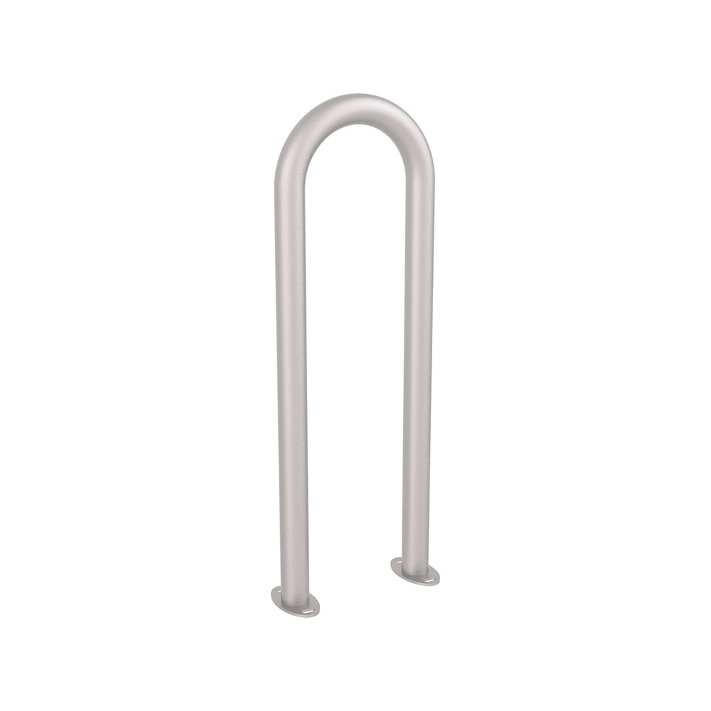 Appui vélos trombone Ø50mm RAL7044 - Sur platines - PROCITY - 291057.7044