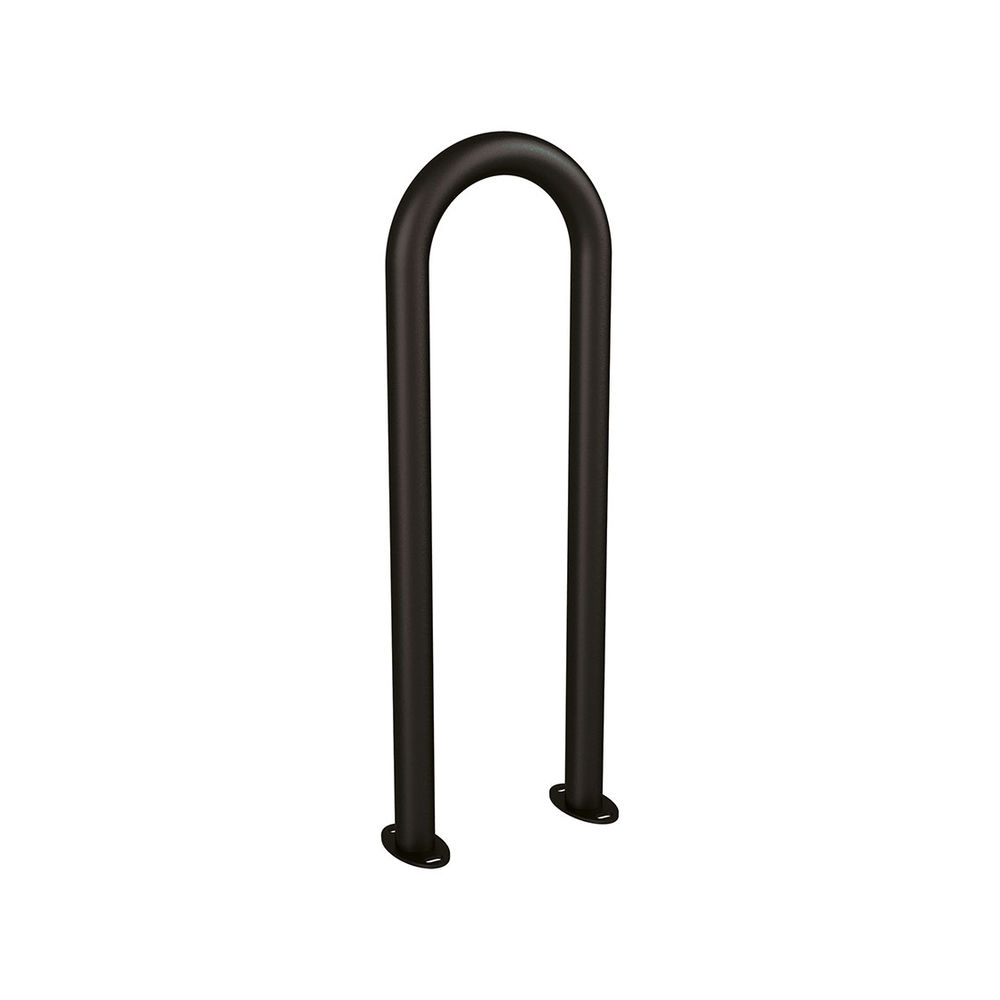 Appui vélos trombone Ø50mm RAL9005 - Sur platines - PROCITY - 291057.9005