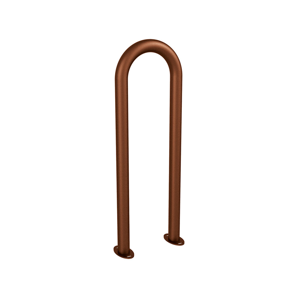 Appui vélos trombone Ø50mm Aspect Corten - Sur platines - PROCITY - 291057.S025
