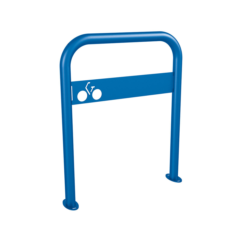 Arceau vélos signalétique RAL5010 - Sur platines - PROCITY - 294014.5010