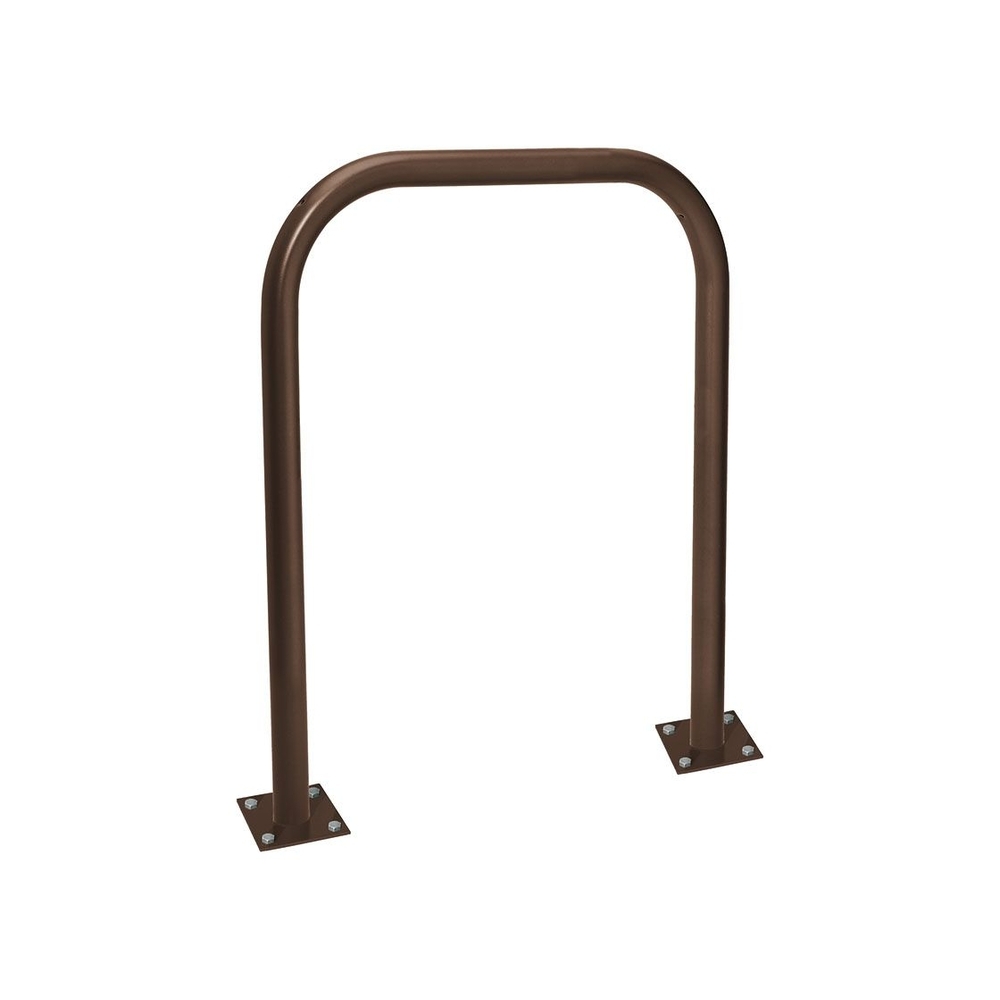 Arceau simple Ø60mm RAL8017 - 1000mm - Sur platines - Peint sur zinc - PROCITY - 294020.8017