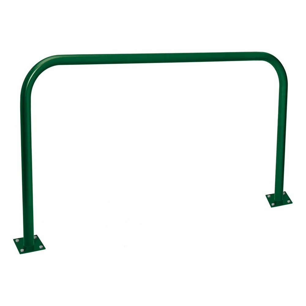 Arceau simple Ø60mm RAL6005 - 2000mm - Sur platines - Peint sur zinc - PROCITY - 294022.6005