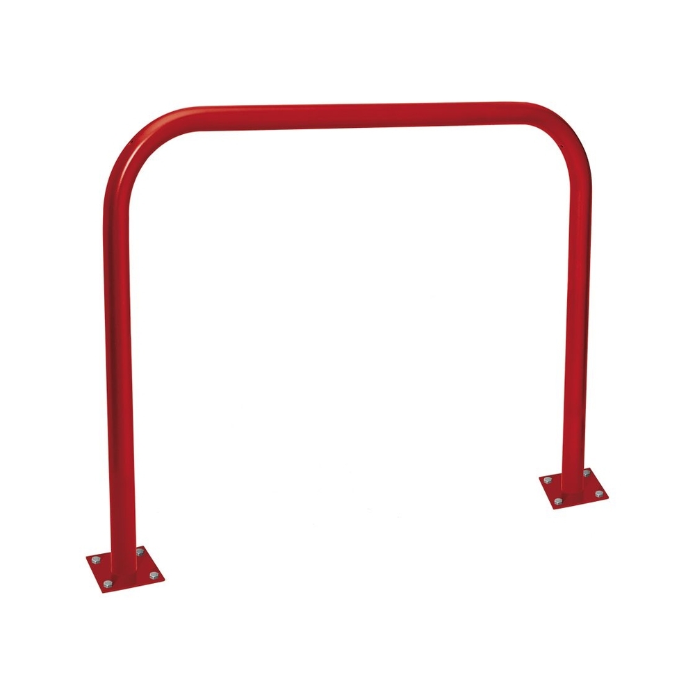 Arceau simple Ø60mm RAL3004 - 1500mm - Sur platines - Peint sur galva - PROCITY - 294057.3004