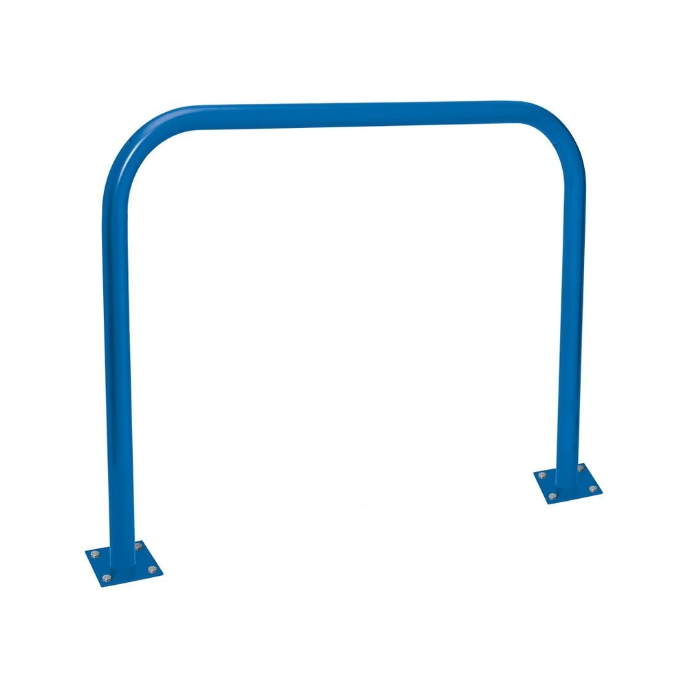 Arceau simple Ø60mm RAL5010 - 1500mm - Sur platines - Peint sur galva - PROCITY - 294057.5010