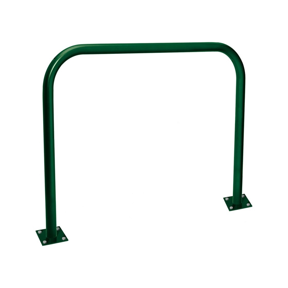 Arceau simple Ø60mm RAL6005 - 1500mm - Sur platines - Peint sur galva - PROCITY - 294057.6005