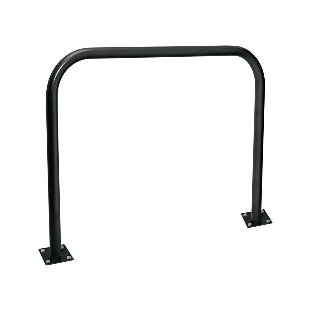 Arceau simple Ø60mm RAL9005 - 1500mm - Sur platines - Peint sur galva - PROCITY - 294057.9005