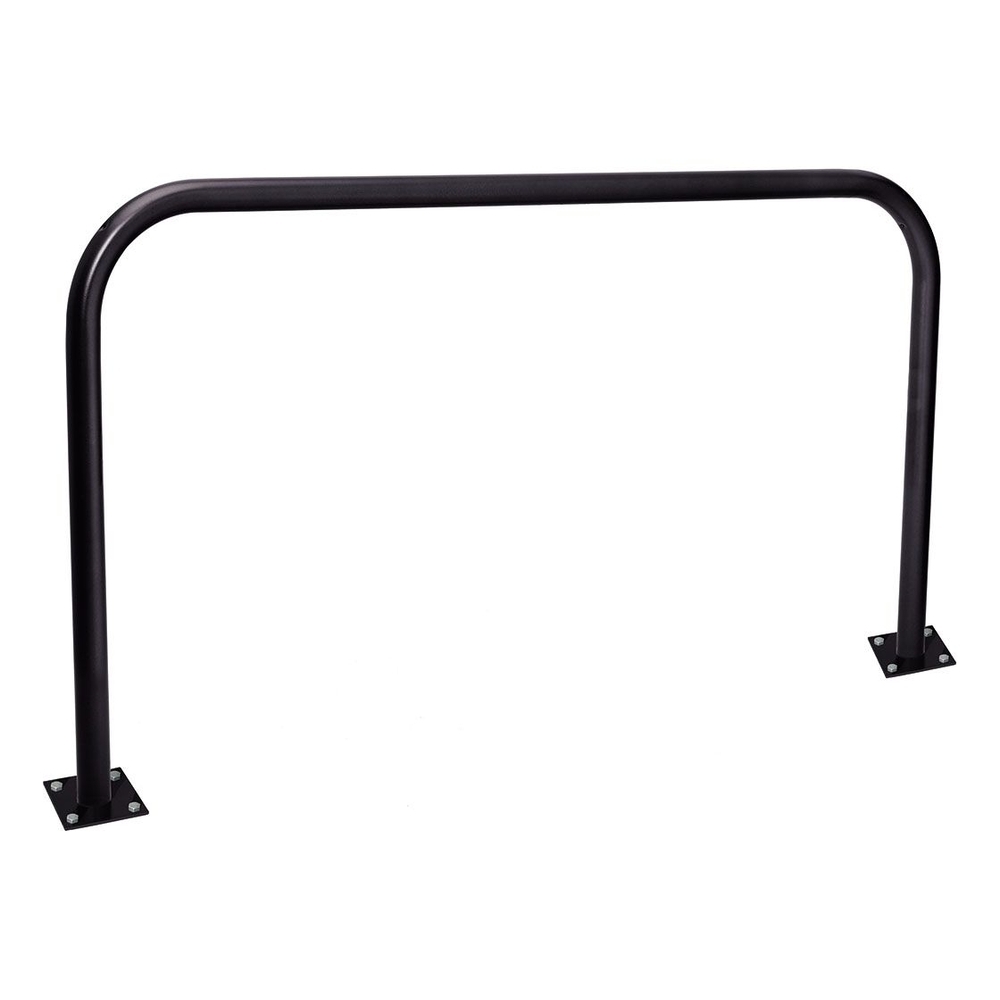 Arceau simple Ø60mm RAL9005 - 2000mm - Sur platines - Peint sur galva - PROCITY - 294058.9005