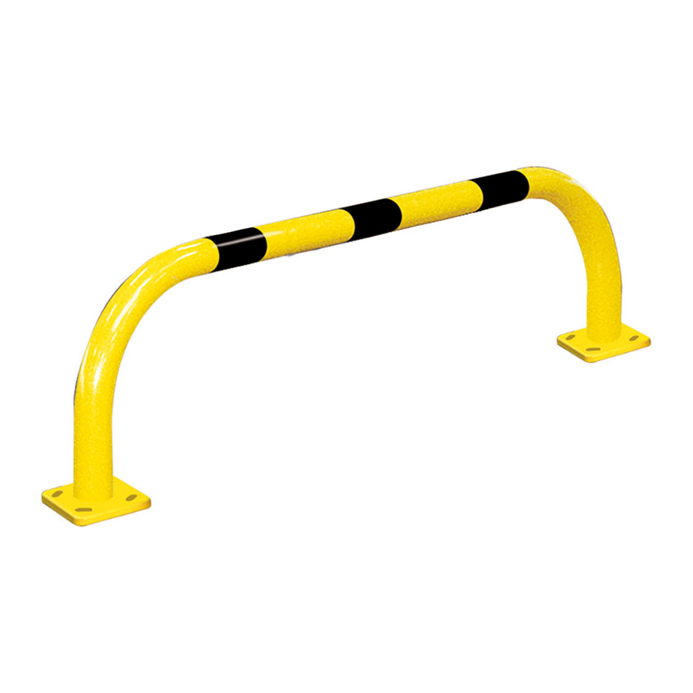 Arceau bas de protection 1000mm - RAL1021 bandes noires - PROCITY - 294103