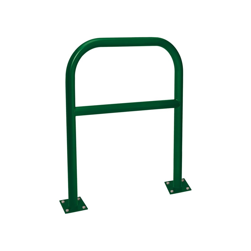 Arceau renforcé Ø60mm RAL6005 - 1000mm - Sur platines - Peint sur zinc - PROCITY - 294220.6005
