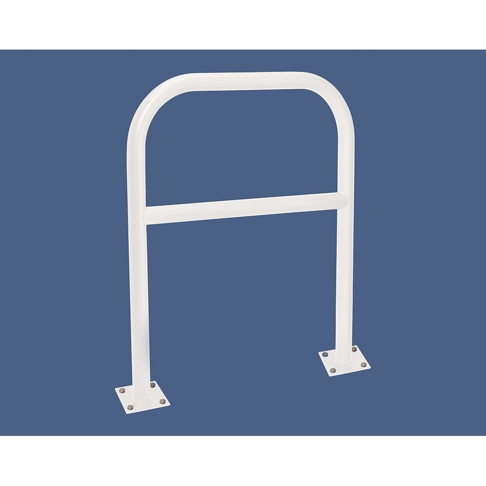 Arceau renforcé Ø60mm RAL9010 - 1000mm - Sur platines - Peint sur zinc - PROCITY - 294220.9010