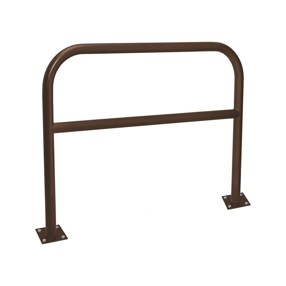 Arceau renforcé Ø60mm RAL8017 - 1500mm - Sur platines - Peint sur zinc - PROCITY - 294221.8017