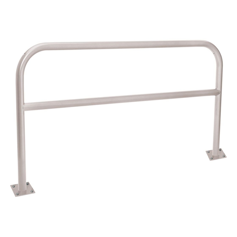 Arceau renforcé Ø60mm RAL7044 - 2000mm - Sur platines - Peint sur zinc - PROCITY - 294222.7044