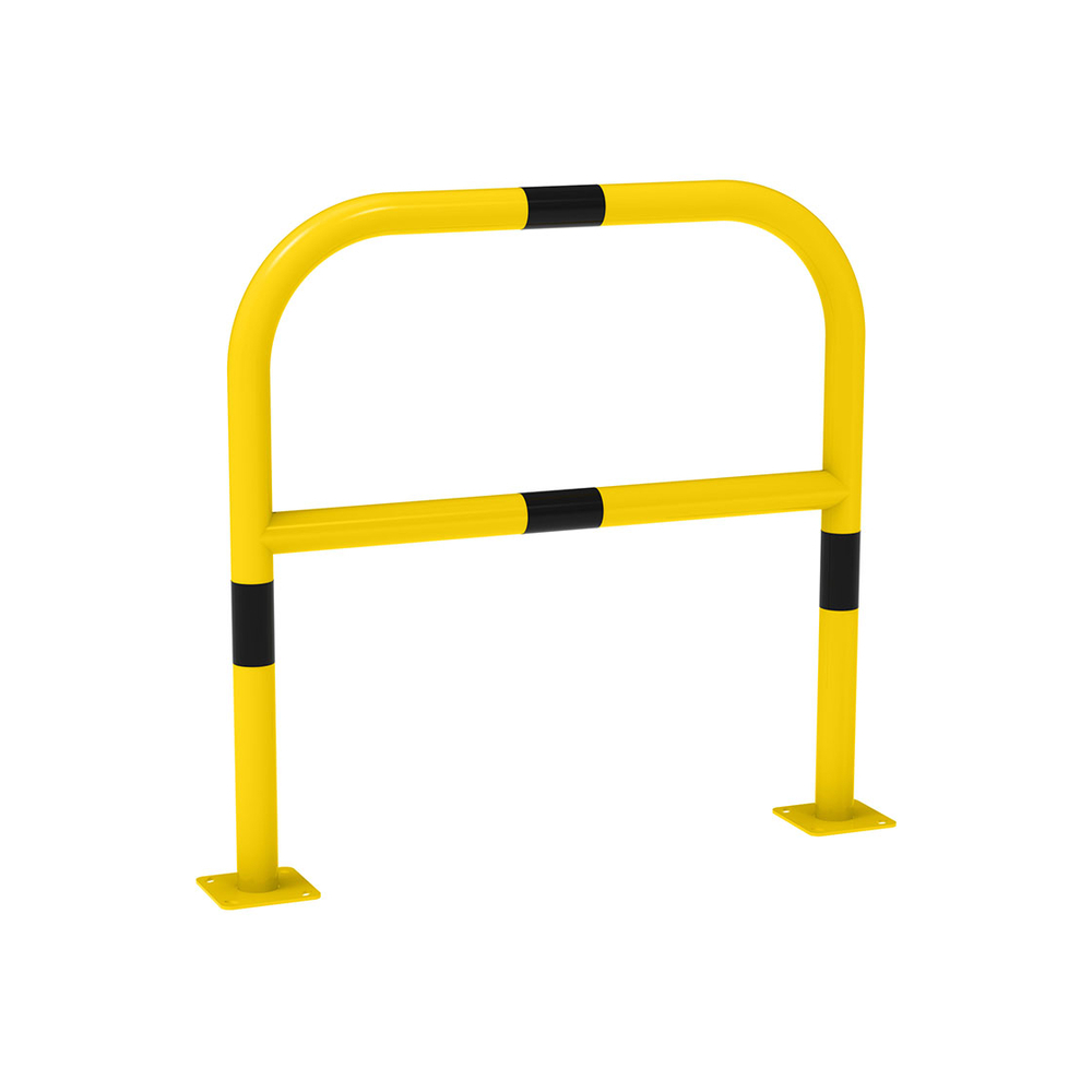 Arceau renforcé Ø60mm 1000mm - RAL1021 bandes noires - PROCITY - 294243.1021