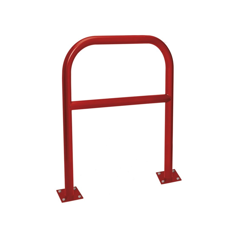 Arceau renforcé Ø60mm RAL3004 - 1000mm - Sur platines - Peint sur galva - PROCITY - 294256.3004