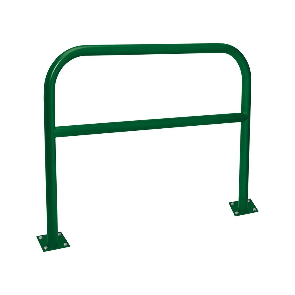 Arceau renforcé Ø60mm RAL6005 - 1500mm - Sur platines - Peint sur galva - PROCITY - 294257.6005