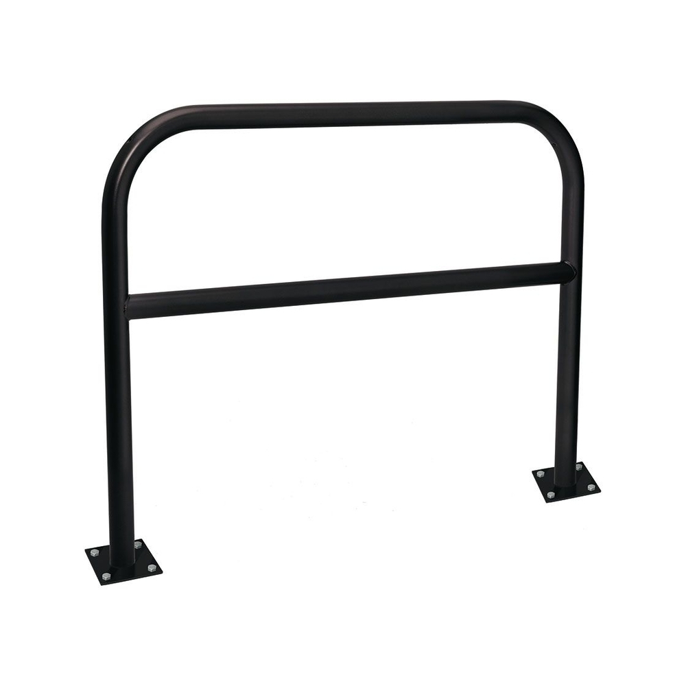 Arceau renforcé Ø60mm RAL9005 - 1500mm - Sur platines - Peint sur galva - PROCITY - 294257.9005