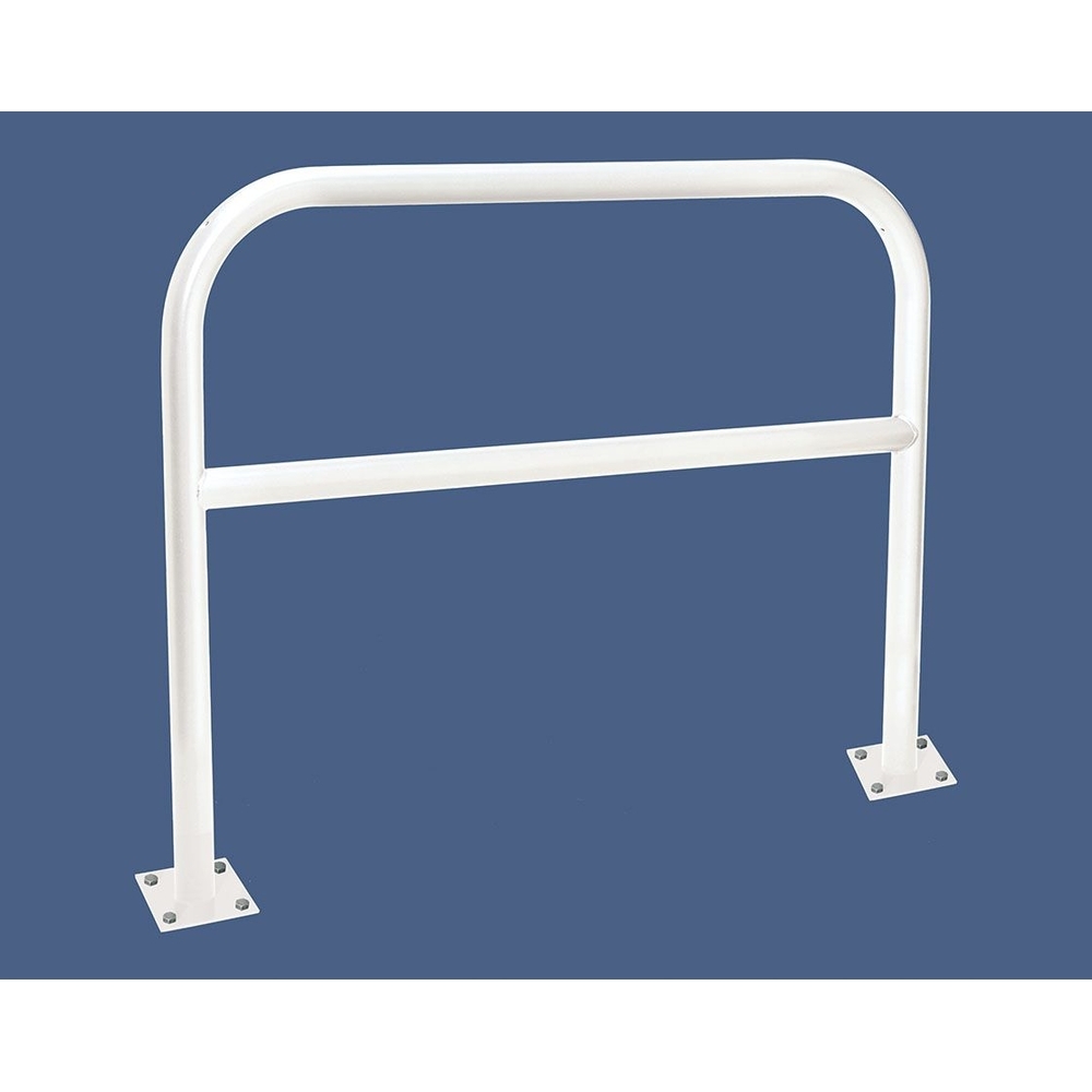 Arceau renforcé Ø60mm RAL9010 - 1500mm - Sur platines - Peint sur galva - PROCITY - 294257.9010