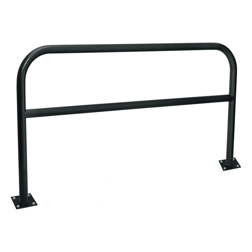 Arceau renforcé Ø60mm RAL9005 - 2000mm - Sur platines - Peint sur galva - PROCITY - 294258.9005