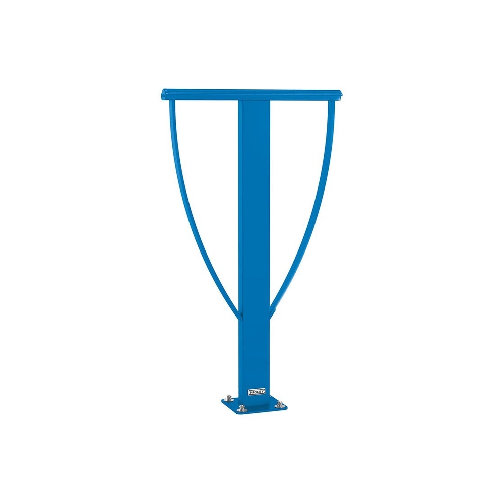 Appui vélos Lisbonne RAL5010 - Sur platine - Peint sur galva - PROCITY - 297546.5010