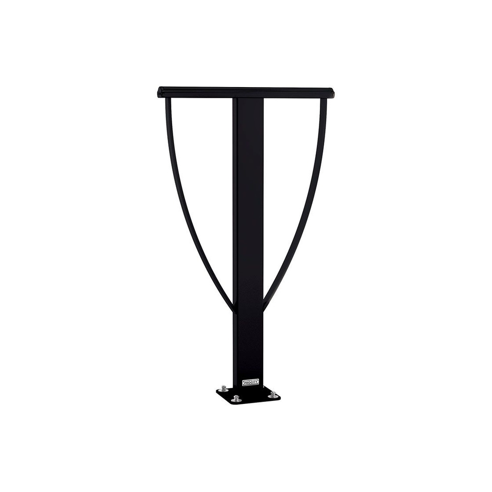 Appui vélos Lisbonne RAL9005 - Sur platine - Peint sur galva - PROCITY - 297546.9005