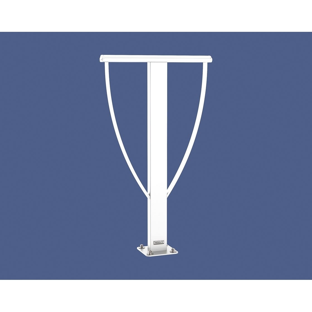 Appui vélos Lisbonne RAL9010 - Sur platine - Peint sur galva - PROCITY - 297546.9010