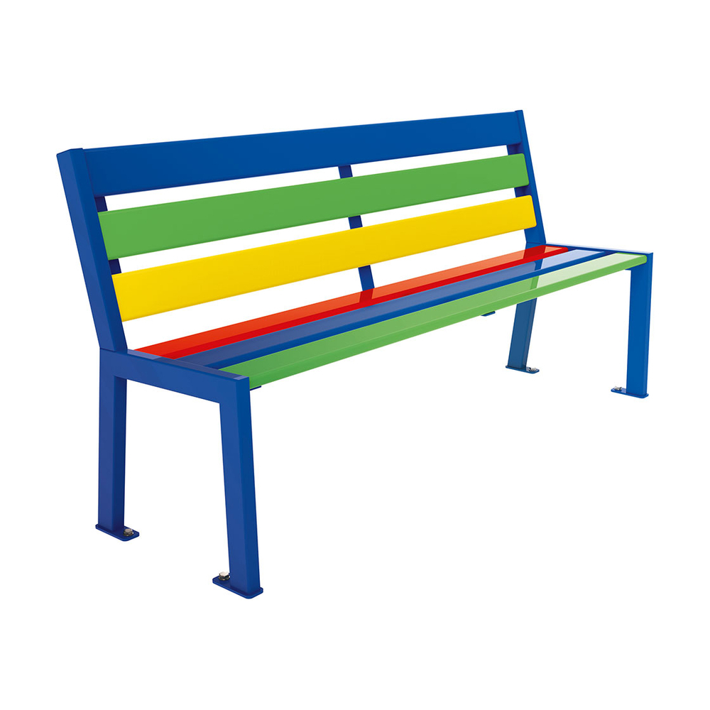 Banc bois et acier Silaos Junior Version maternelle - d'assise 270mm - PROCITY - 299006