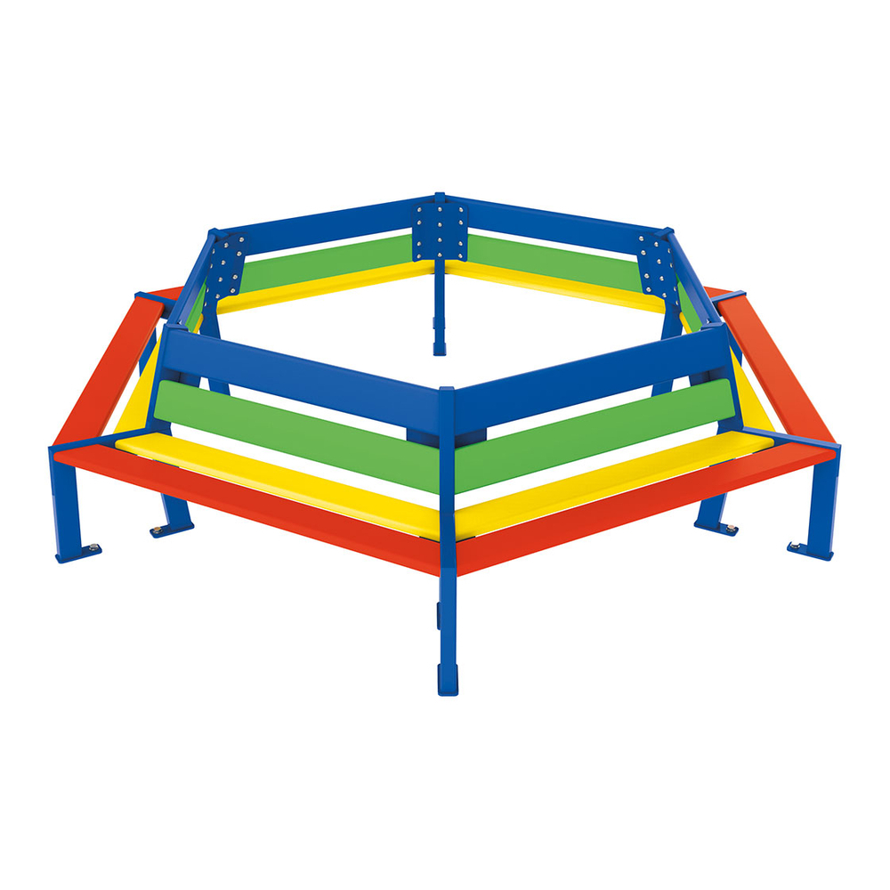 Banc tour d'arbre Silaos Junior Version maternelle - haut d'assise 270 - PROCITY - 299034