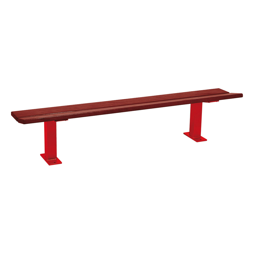 Banquette Pagode RAL3020 - lasuré acajou - PROCITY - 299193.3020.ACAJ