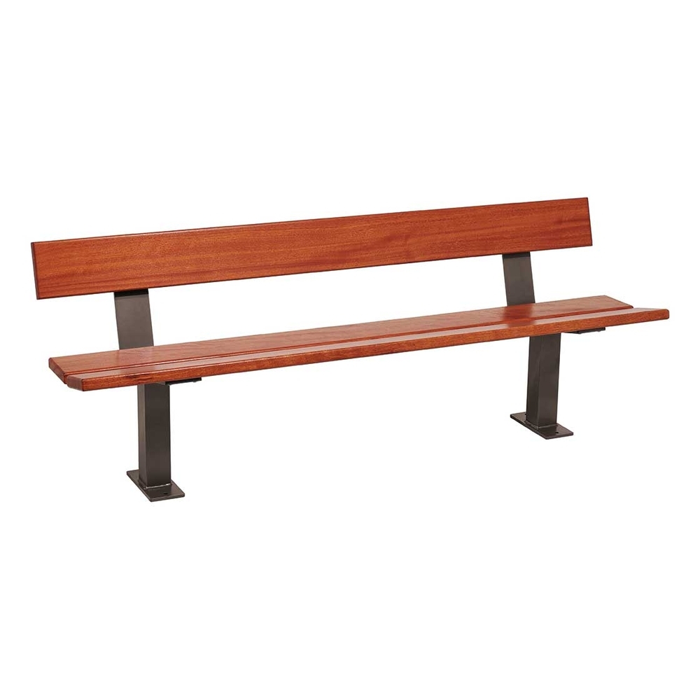 Banc bois et acier Pagode Gris PROCITY - 299444.GPRO.ACAJ