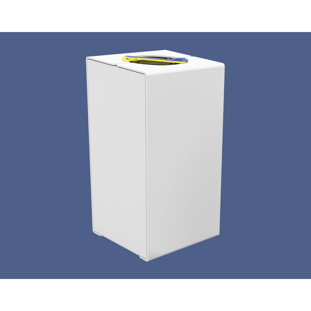 Corbeille KUB tri sélectif acier RAL9010 - PROCITY - 306180.9010