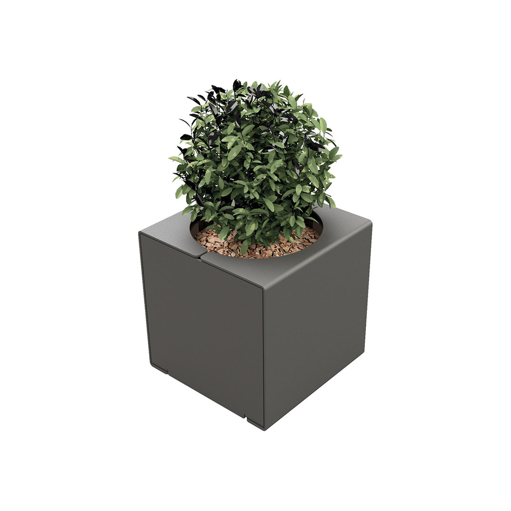 Bac à palmier KUB acier Gris PROCITY - 306420.GPRO