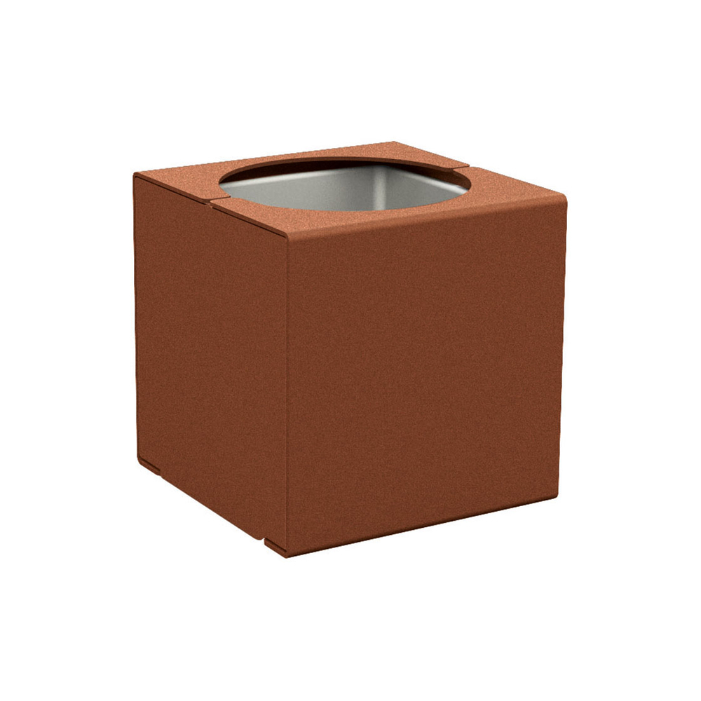 Bac à palmier KUB acier Aspect Corten - PROCITY - 306420.S025