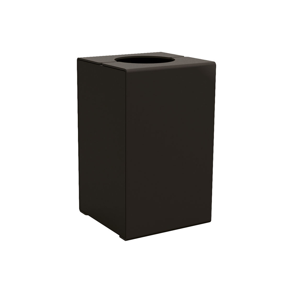 Corbeille KUB acier RAL9005 - Version sans couvercle - PROCITY - 306485.9005