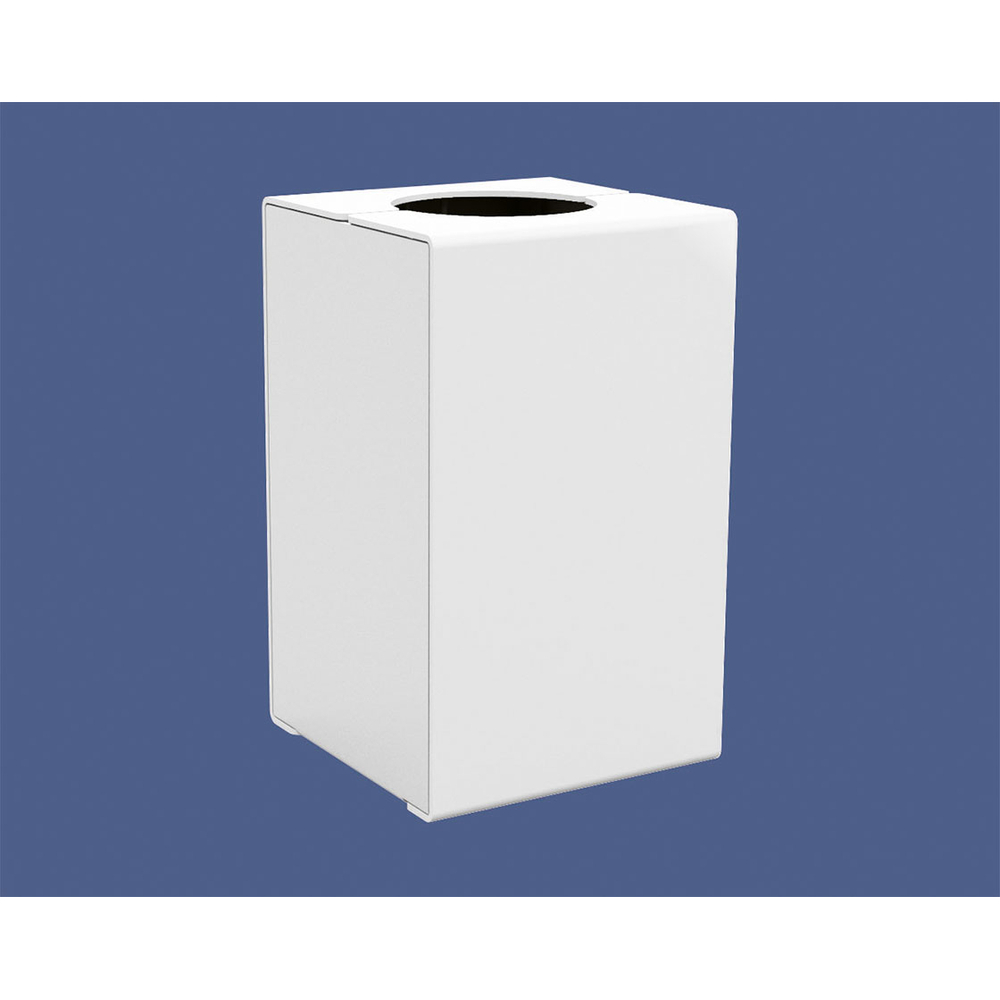 Corbeille KUB acier RAL9010 - Version sans couvercle - PROCITY - 306485.9010