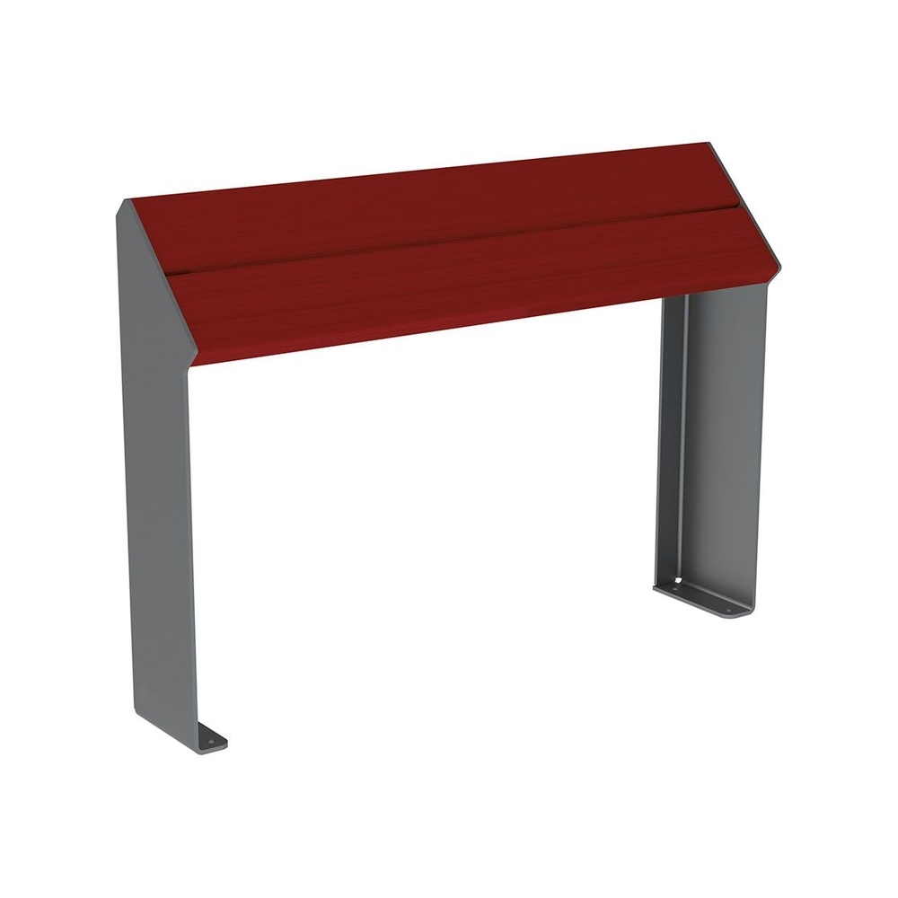 Assis-debout KUB acier et bois Gris PROCITY - 306720.GPRO.ACAJ