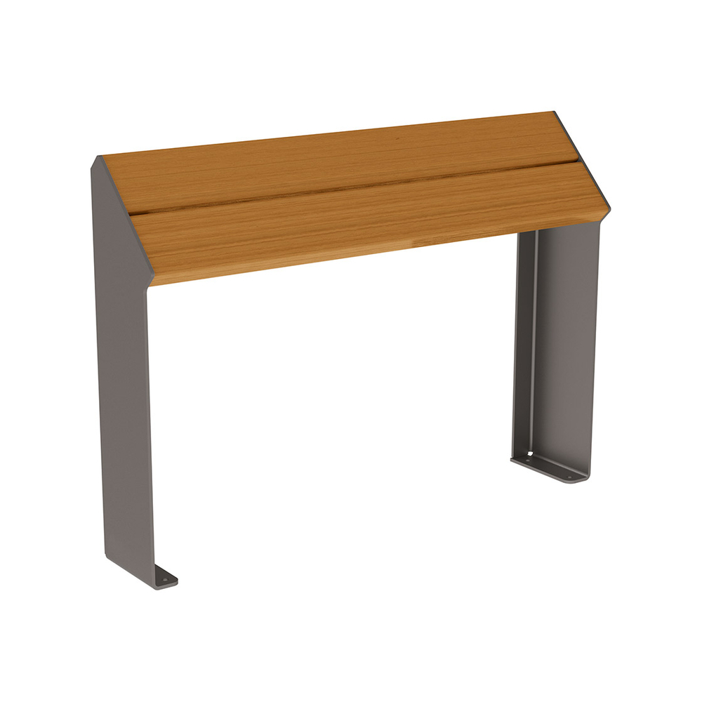 Assis-debout KUB acier et bois Gris PROCITY - 306720.GPRO.CHEC