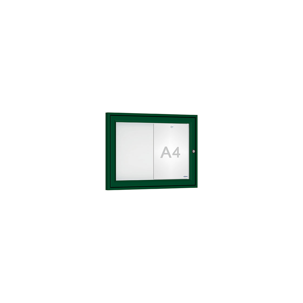 Vitrine Tradition RAL6005 - 2 A4 - 400x550mm - PROCITY - 405000.6005