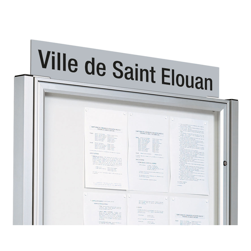 Bandeau signalétique Horizon RAL8017 - 1600mm - PROCITY - 409038.8017