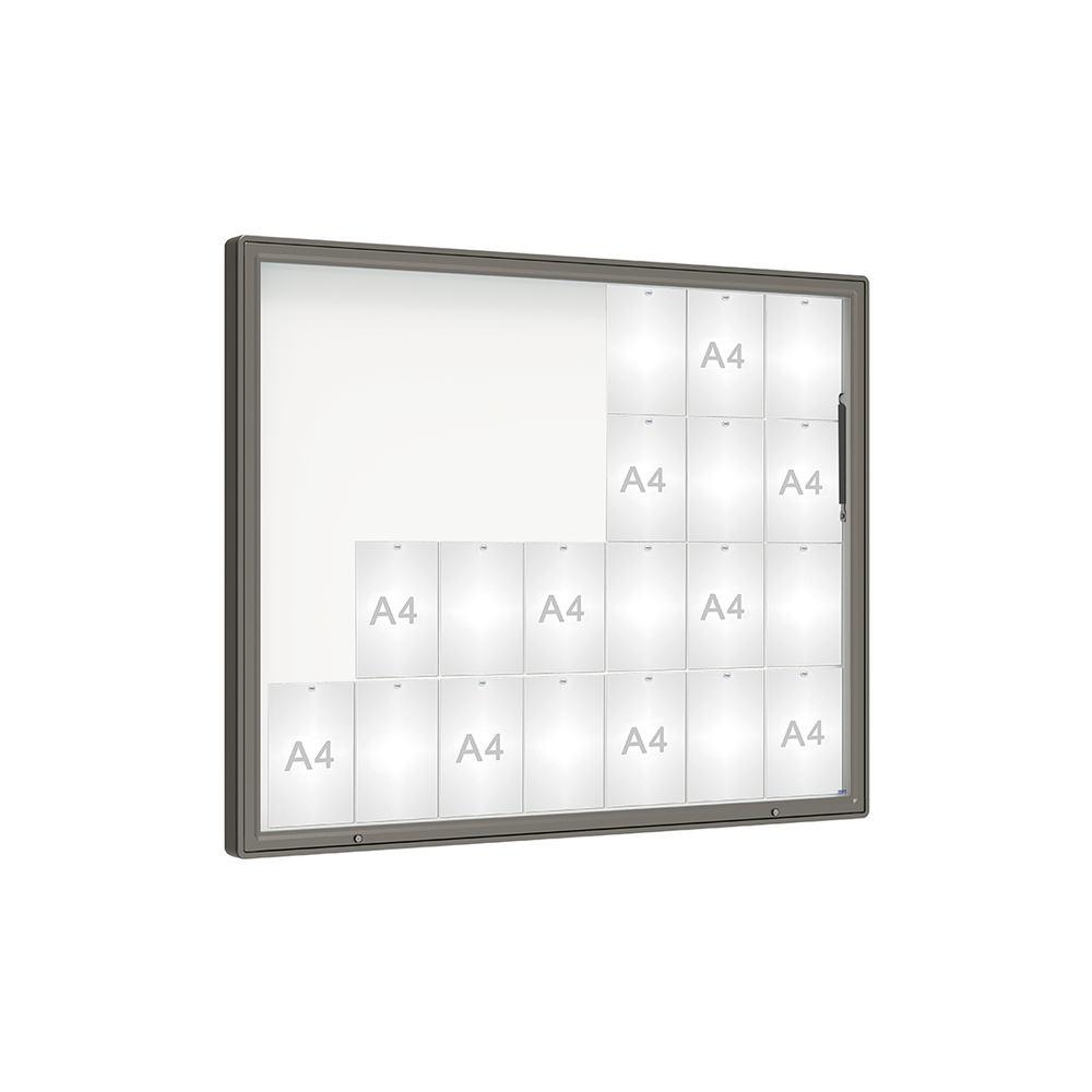 Vitrine 2000mm Gris PROCITY - 410423.GPRO