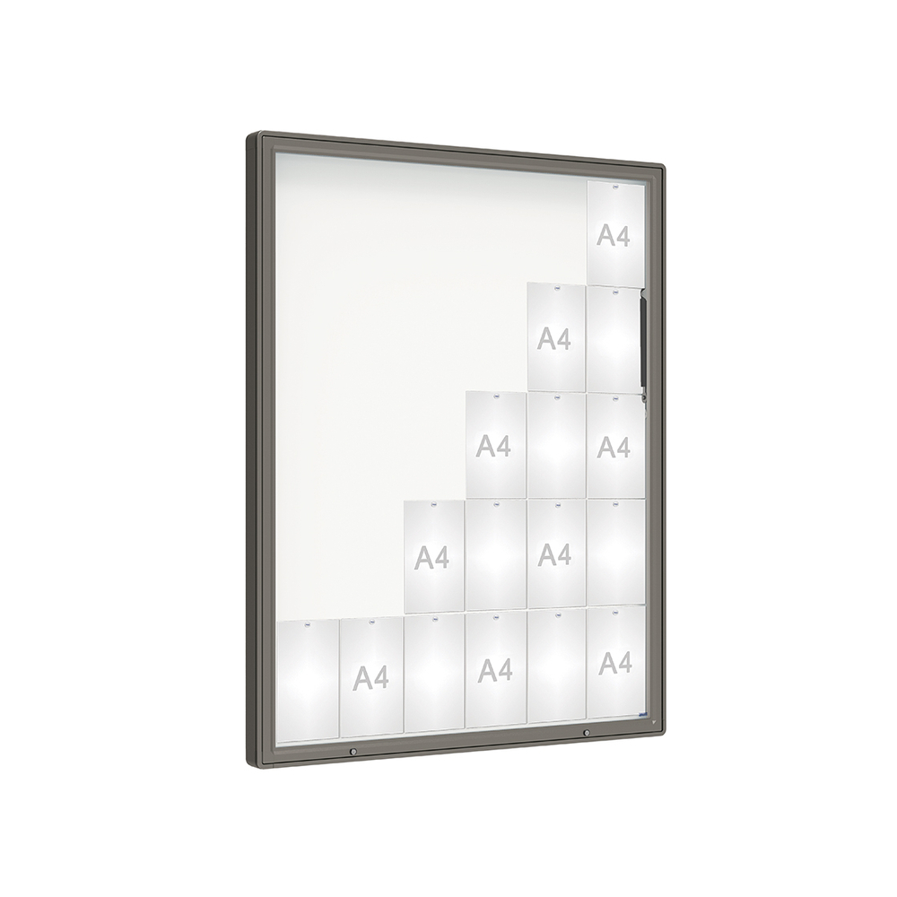 Vitrine 2000mm Gris PROCITY - 410424.GPRO