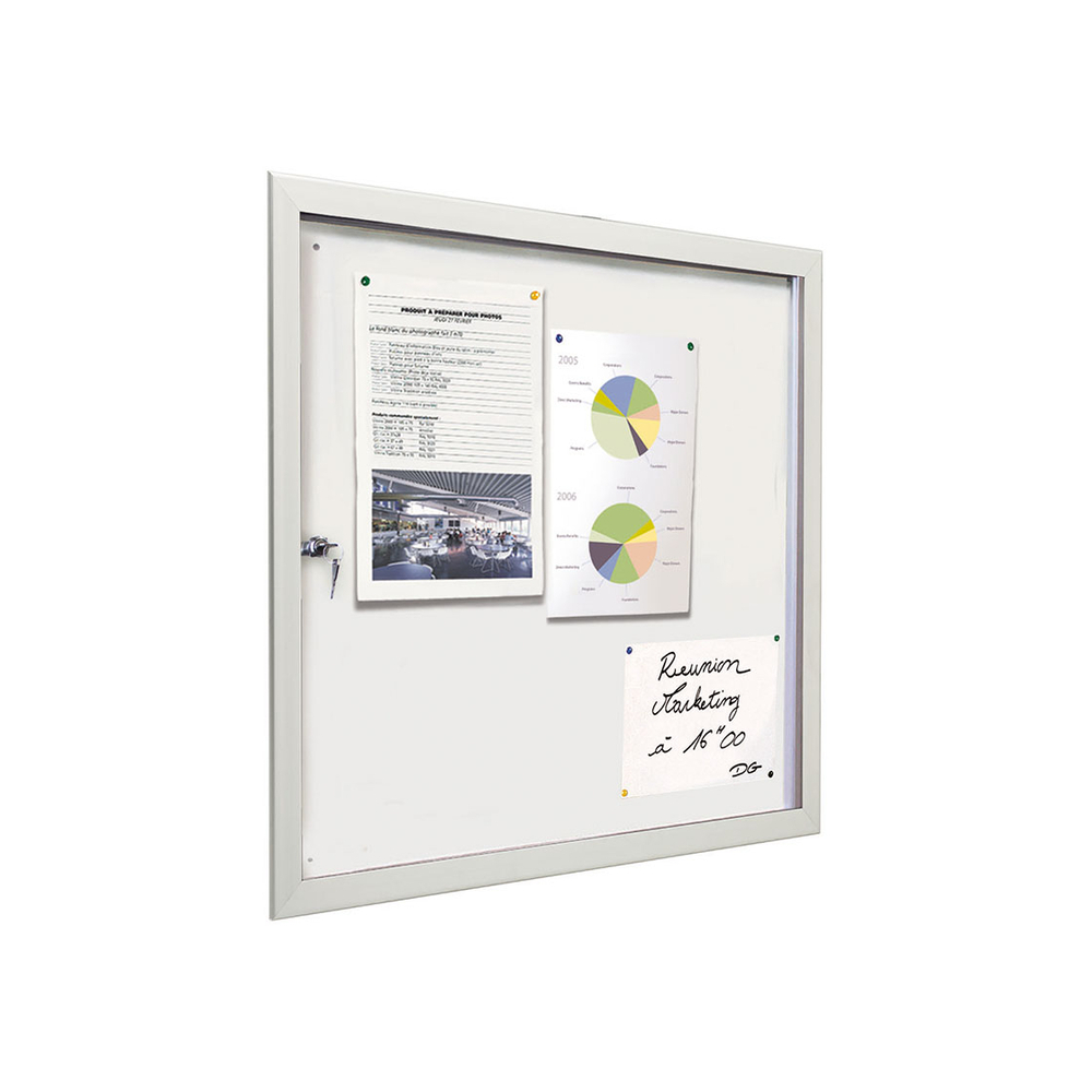 Vitrine Ultra plate  Éco 100 Anodisé - 6 A4 - 688x765mm - PROCITY - 504012.ANOD