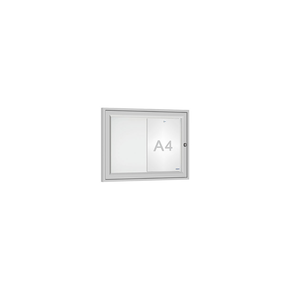 Vitrine Tradition Anodisé - 2 A4 - 400x550mm - PROCITY - 505000.ANOD