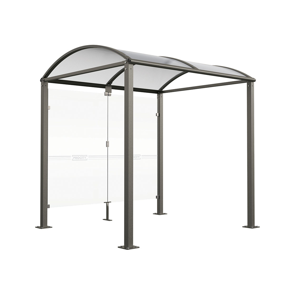 Abri vélos Voûte M bardages en verre Gris PROCITY - 529020.GPRO
