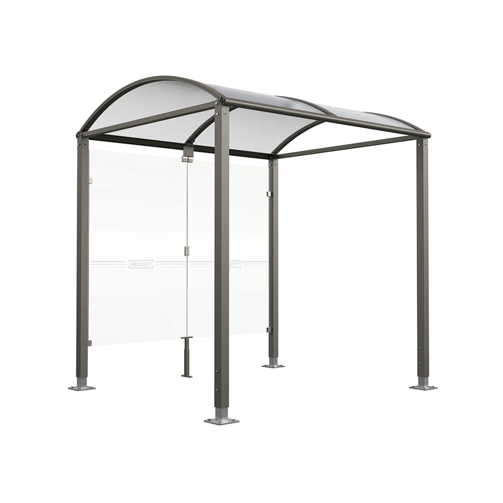 Abri vélos Voûte M bardages en verre Gris PROCITY - 529024.GPRO