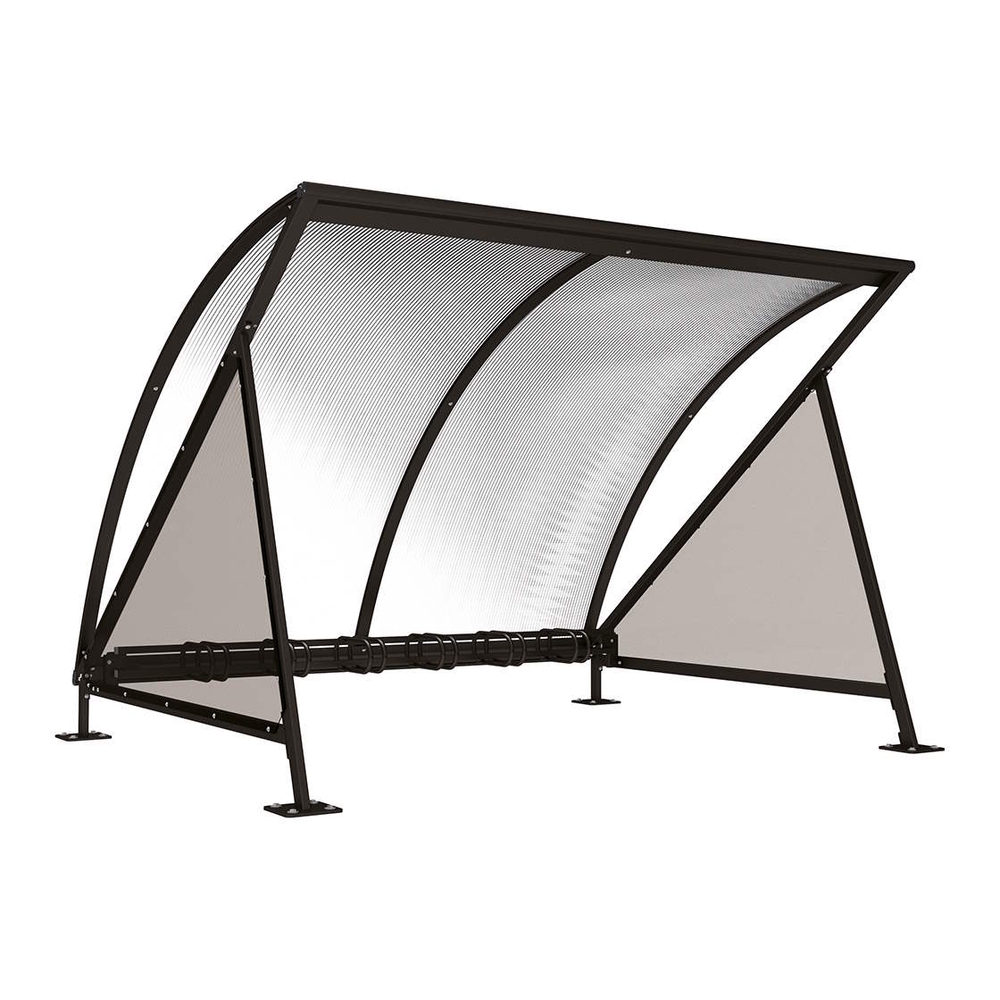 Abri vélos demi-lune RAL9005 - Initial range vélos - PROCITY - 529030.9005
