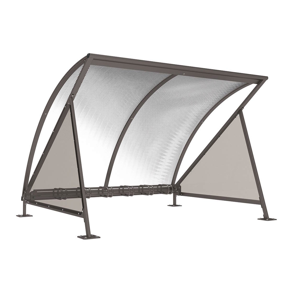 Abri vélos demi-lune Gris PROCITY - 529030.GPRO