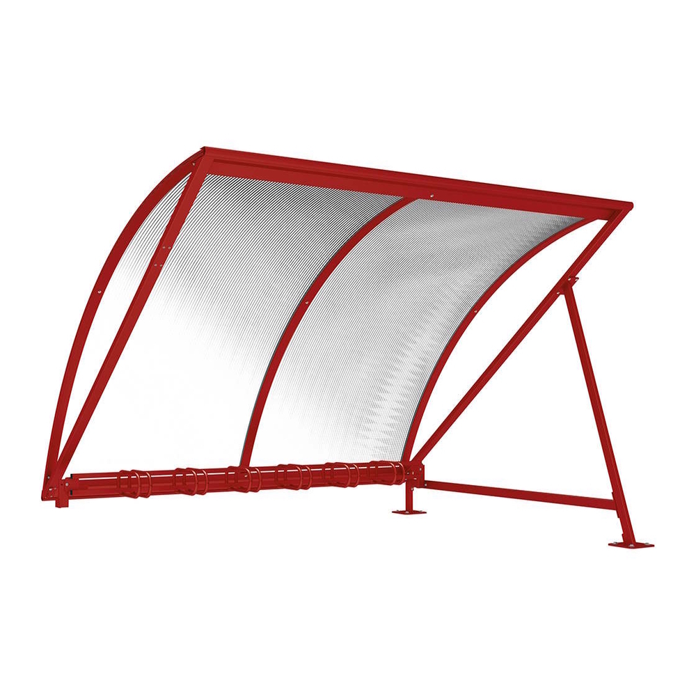 Abri vélos demi-lune RAL3004 - compl range vélos - PROCITY - 529031.3004