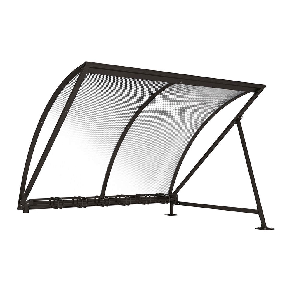 Abri vélos demi-lune RAL9005 - compl range vélos - PROCITY - 529031.9005